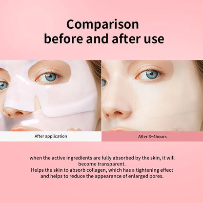 4pcs Bio-Collagen Deep Face Mask Overnight Mask Moisturizing Improvement Pore Brightening Face Firming Skincare