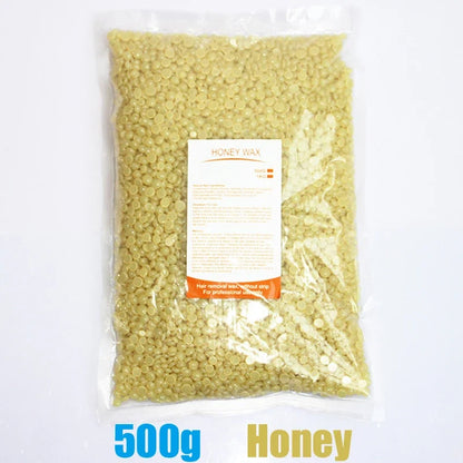 500g Wax Beans For Wax Heater Whole Body Hot Film Depilatory Wax For Wax Heater Kit Waxing Wax Beans For Hair Removal Wax Pot