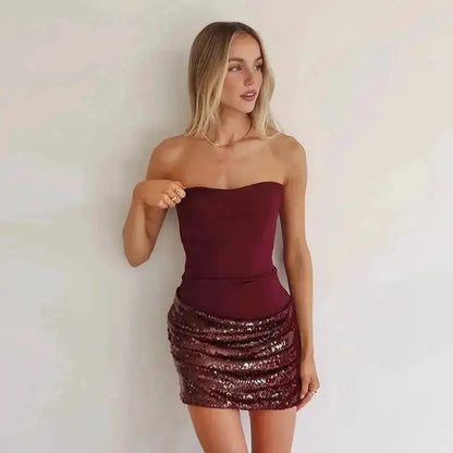 Sexy Shiny Sequined Mesh Club Evening Party Dresses Women 2026 Summer Autumn Sleeveless Backless Bodycon Maxi Long Dress by Dropshipman