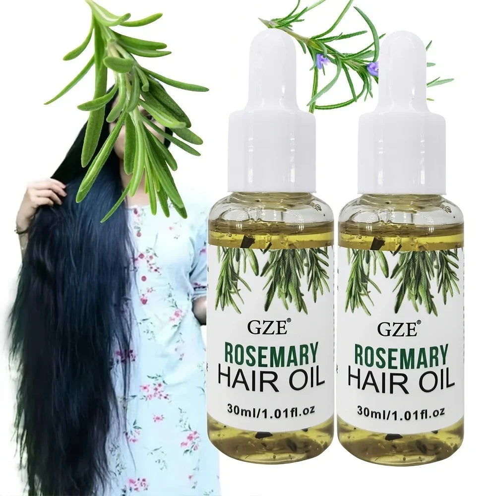 GZE Rosemary Oil For Hair Rosemary Scalp Hair Oil, All Type &amp; Texture | Straight, Waves &amp; Chemically Hairs Strengthens