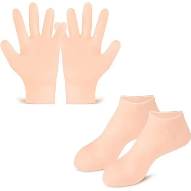 Silicone Exfoliating Socks &amp; Gloves Anti Slip Foot &amp; Hand Spa Mask Hands Peeling Gloves Prevents Dryness Feet/Hand Care Tools