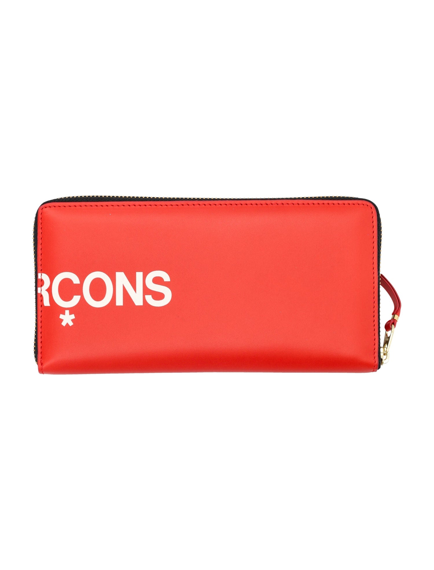 COMME DES GARÇONS WALLET Leather Mini All-Around Zip Wallet with Logo - 10.5cm x 20cm