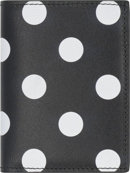 COMME DES GARÇONS WALLET Mini Leather Wallet with Polka-Dot Motif