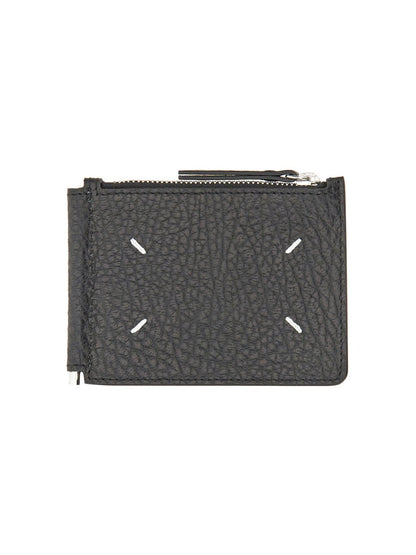 MAISON MARGIELA Mini Bi-Fold Wallet with Distinctive Seams - FW25
