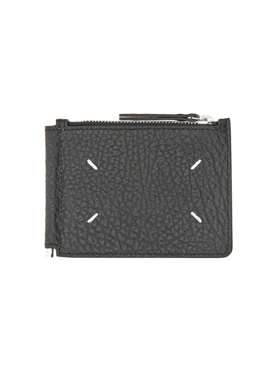 MAISON MARGIELA Mini Bi-Fold Wallet with Distinctive Seams - FW25