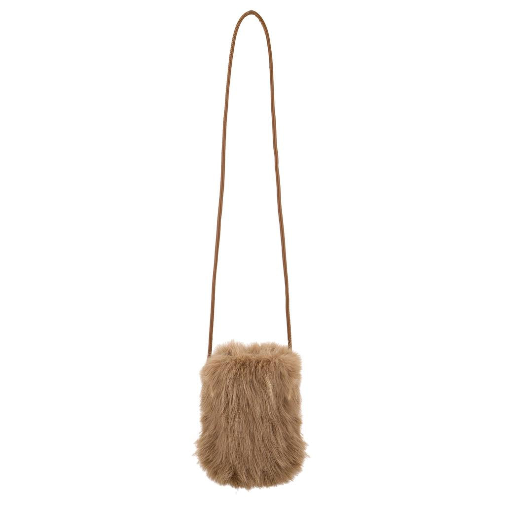 Eklips Plush Phone Bag Soft Protective Pouch in Camel