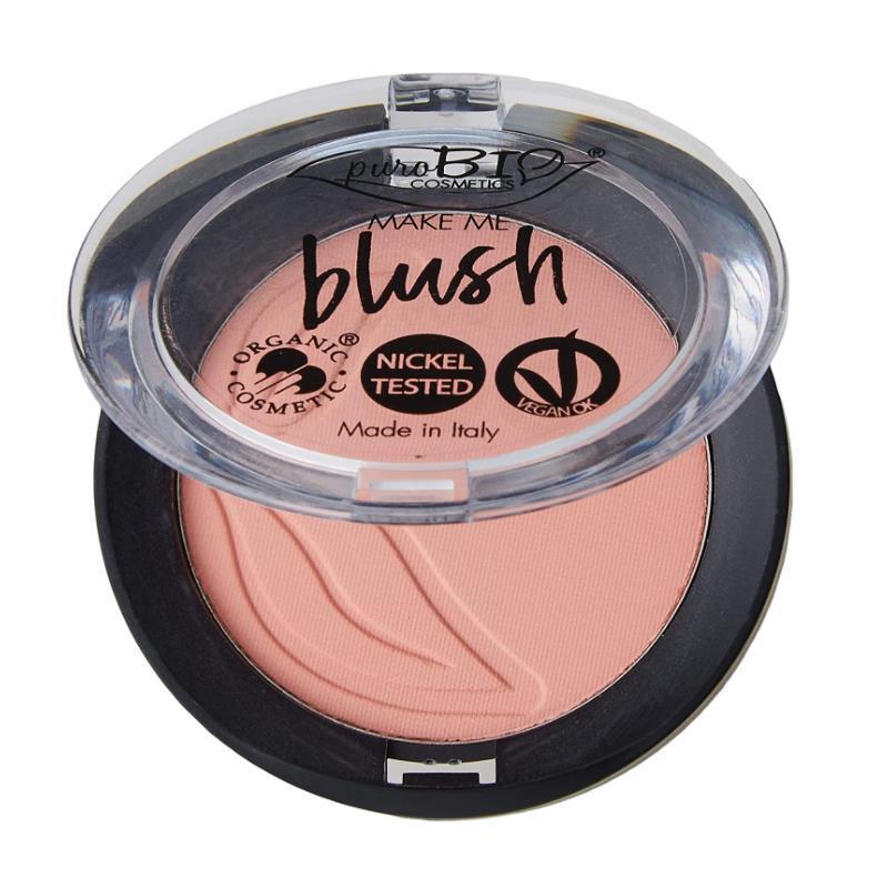 Purobio Mineral Blush 02: Natural, Organic Blush for Sensitive Skin &amp; Pregnancy Safe Ð Healthy Color &amp; Definition