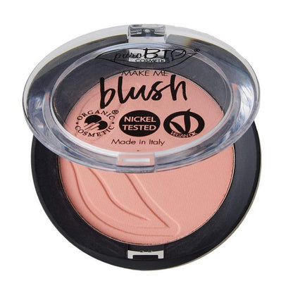 Purobio Mineral Blush 02: Natural, Organic Blush for Sensitive Skin &amp; Pregnancy Safe Ð Healthy Color &amp; Definition