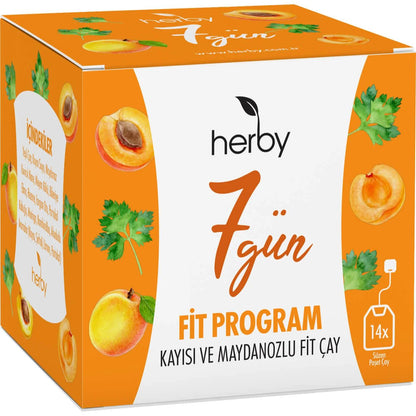 Herby 7 Days Apricot &amp; Parsley Fit Tea for Wellness 14 Bags