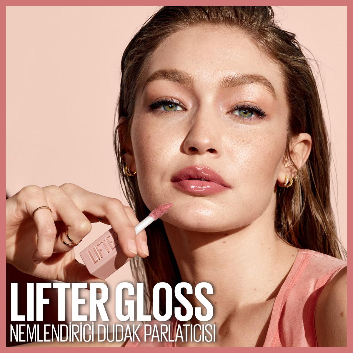 Maybelline New York Lifter Gloss - Hyaluronic Acid Lip Gloss for Moisturizing &amp; Plumping - Non-Sticky Formula