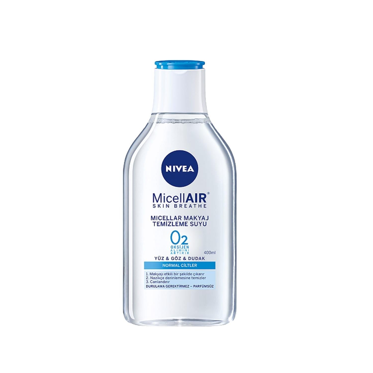 Nivea Micellair Makeup Remover for Normal Skin - Gentle &amp; Effective Cleansing Solution, 13.53 fl oz
