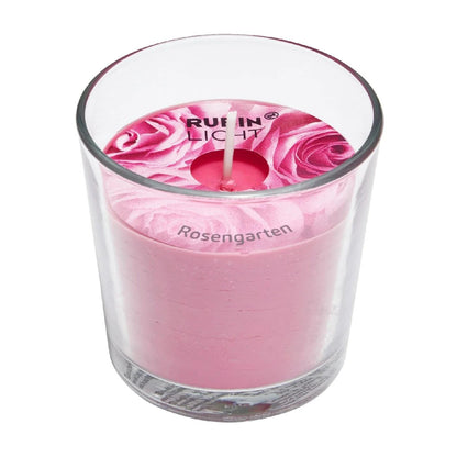 Rubinlicht Rose Garden Glass Jar Scented Candle - 1 pc