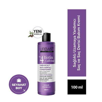Urban Care Expert Biotin &amp; Caffeine Hair Cream 3.38 fl oz - Anti-Hair Loss, Vegan Hair Growth Serum for Thinning Hair