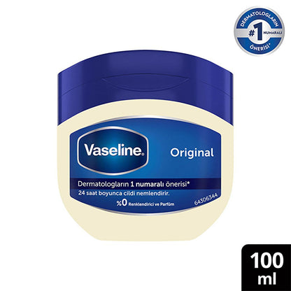 Vaseline Original Moisturizing Jelly - 24 Hour Hydration for Dry Skin, Hypoallergenic &amp; Dermatologist-Recommended