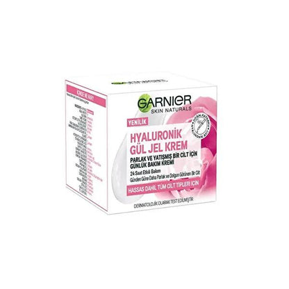 Garnier Hyaluronic Acid Rose Water Face Gel Cream - 1.69 fl oz, Non-Greasy, Natural Skincare