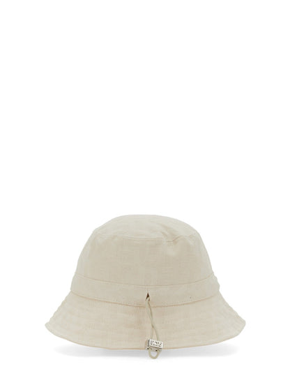 GCDS Monogram Bucket Hat with Adjustable Drawstring