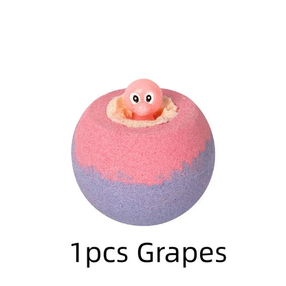 100G Bath Bombs for Kids with Surprise Toys Inside for Kids &amp; Boys and Girls Holiday Bubble Bath with Cheerful Scent