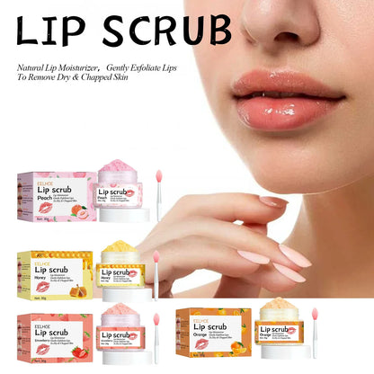 Watermelon Peach Lip Scrub: Moisturizes lips, replenishes moisture, reduces and improves dark circles around the mouth.