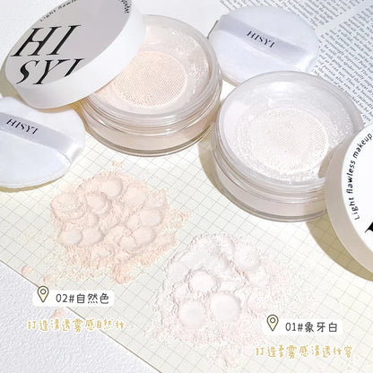 Light Air Loose Powder Transparent White Long lasting matte finish makeup Oil Control Cover flour cosmetics Korea