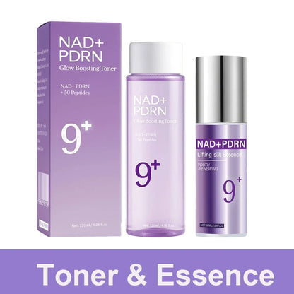 9+ NAD+ PDRN Lifting-sil Essence for Women Firming, Fade Fine Lines NAD+ Serum&amp; Toner for Brightening Skin 50ML