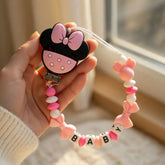 2026 Custom Name Baby Pacifier Clips Chain Silicone Beads Teether Toys Dummy Holder Russian English Name Pacifier Chain Newborn SHOPEZRA L.L.C.