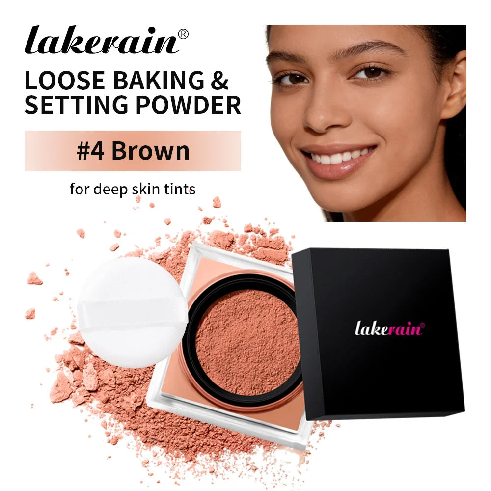 Waterproof Loose Baking&amp;Setting Powder Long Lasting Oil Control Matte Setting Powder Natural Brightening Face Cosmetics