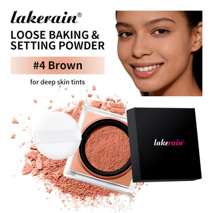 Waterproof Loose Baking&amp;Setting Powder Long Lasting Oil Control Matte Setting Powder Natural Brightening Face Cosmetics