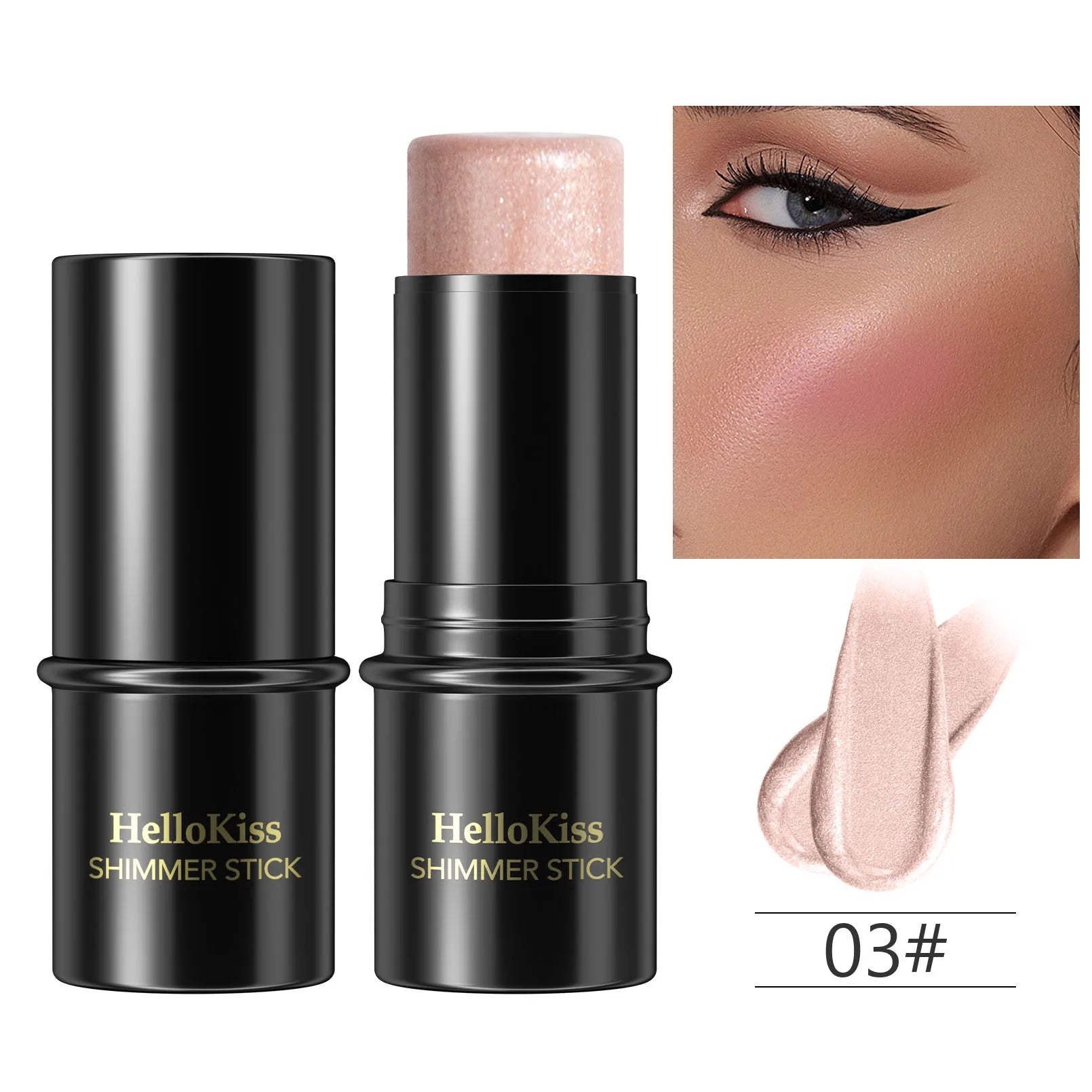 Highlighting&amp;Bronzer Stick Face Brightening Blusher Rouge Concealer Pen Long Lasting Corrector Nose Shadow Contouring Cosmetics