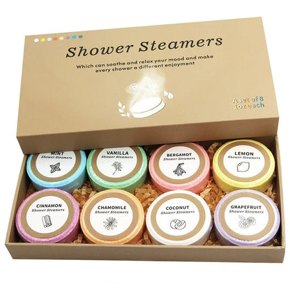 8Pcs Bath Salt Tablets Set, Natural Relaxing Spa Bath For Bathtub, Body Care Suitable For Women And Men, Home &amp; Hotel