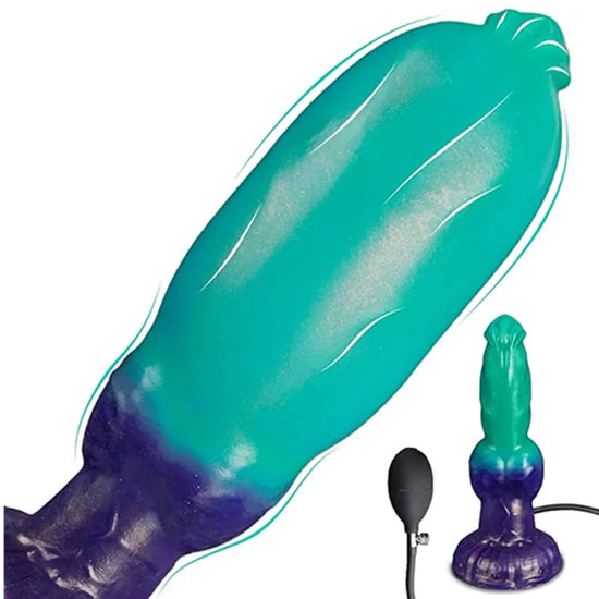 Aufblasbarer Monster Dildo Verstellbare Dicke Riesige Pferde Dildos Erweiterbarer Analplugs Dicke Anal Dildos mit Saugnapf Sexspielzeug für Erwachsene