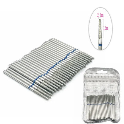 50pc Diamond Nail Drill Cuticle Clean Bit Set Milling Cutter for Manicure Electric  Bits Accessories Dead Skin Remove Tool