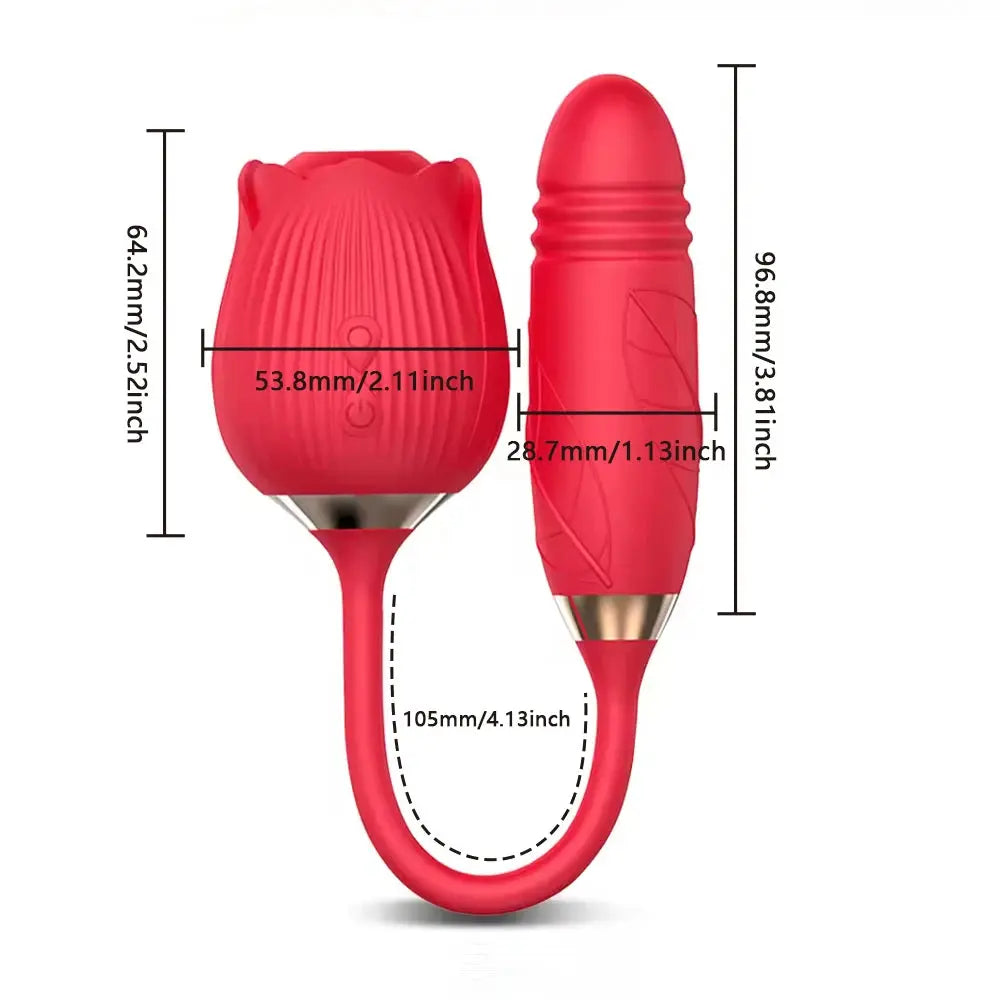 Silicone Sucking Thrusting Dildo Vibrator for Women Nipple Clit Stimulator Vibrating Egg Tongue Licking Clitoris Sucker Sex Toys SHOPEZRA L.L.C.