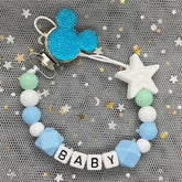2026 Custom Name Baby Pacifier Clips Chain Silicone Beads Teether Toys Dummy Holder Russian English Name Pacifier Chain Newborn SHOPEZRA L.L.C.