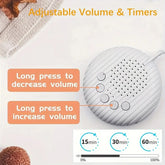White Noise Sound Machine Portable Baby Sleep Machine 10 Soothing Sounds Volume Adjustable Built-in Rechargeable Battery USB SHOPEZRA L.L.C.