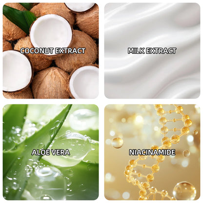 ottilavie Coconut Exfoliating Scrub Cream  Physical exfoliation for smooth skin  Suitable for all skin types (face, neck &amp; body)