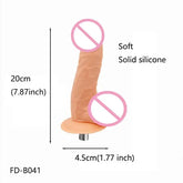 Lifelike Dildo Attachment for Sex Machine with 3 XLR Connector G Spot Sex Toys for Women Masturbation SHOPEZRA L.L.C.