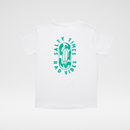 SALTY TIMES TEE - WHITE