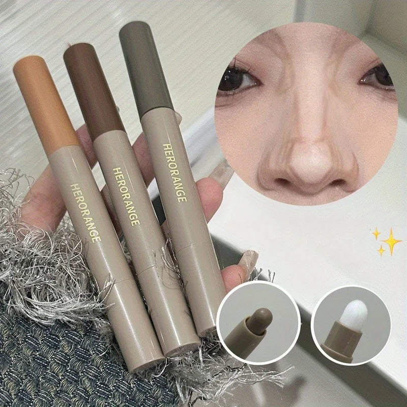 Highlighting &amp; Bronzer Stick: Long Lasting Corrector with Brush, Brightening Concealer Pen, Nose Shadow, and Contouring