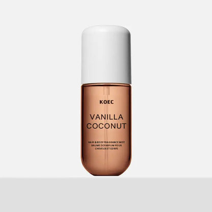 KOEC Vanilla &amp; Coconut Fragrance Mist Perfume Refreshing Moisturizing Triple Notes Plant Fragrances Propylene Glycol