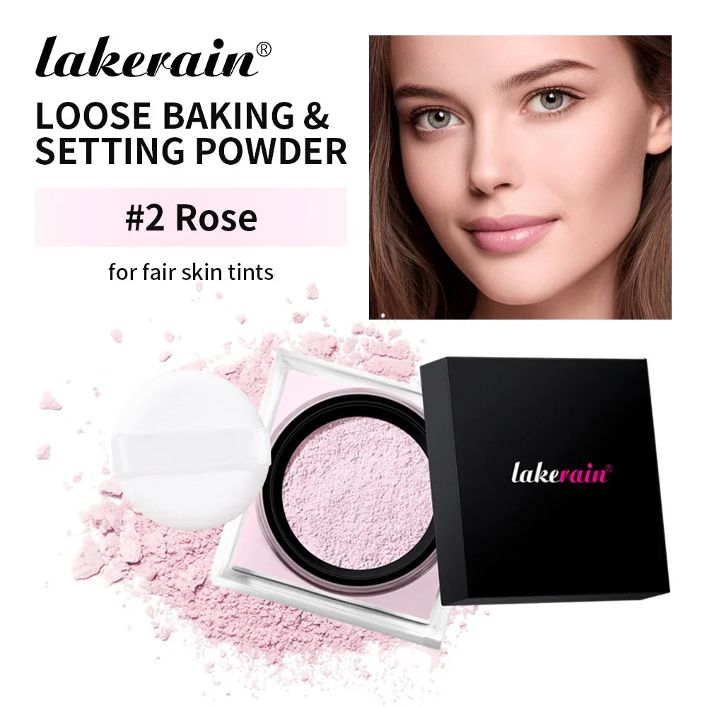 Waterproof Loose Baking&amp;Setting Powder Long Lasting Oil Control Matte Setting Powder Natural Brightening Face Cosmetics