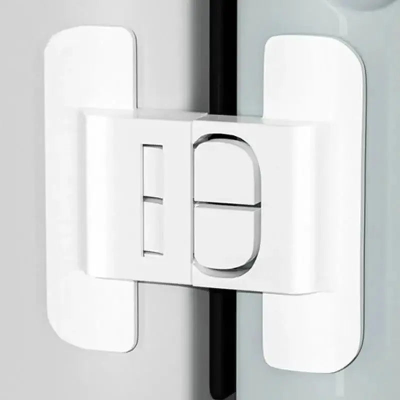 Refrigerator Locks Refrigerator Child Lock Self-Adhesive Fridge Closer Fixed Buckle for Glass Metal Protection Kids Adults Home SHOPEZRA L.L.C.