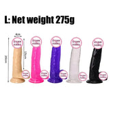 Soft Jelly Dildo Testis Realistic Anal Dildo Penis Suction Cup Male Dick Female Masturbation Fidget Toys Sex Toys for Woman SHOPEZRA L.L.C.