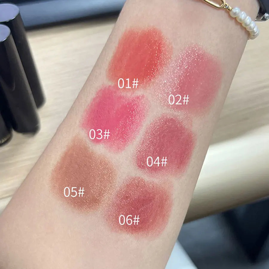 Lipstick red brown lipstick waterproof moisturizing mirror lipstick lip gloss natural long-lasting makeup Valentine&