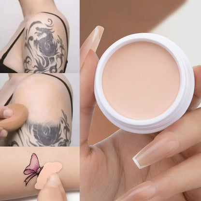 QIC Waterproof &amp; Sweatproof Concealer Cream - Tattoo coverage, Long-Lasting Foundation, Natural,Full coverage, All Skin Types