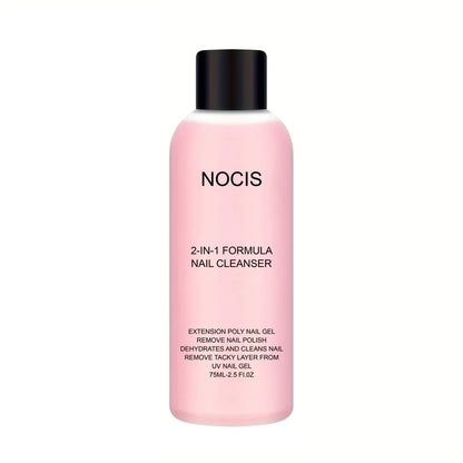 2in 1 Gel Cleanser for Nails &amp; Polish Remover, Professional Slip Solution for Poly Gel Nails for &amp; LED Gel, Anti-Stick Formula,