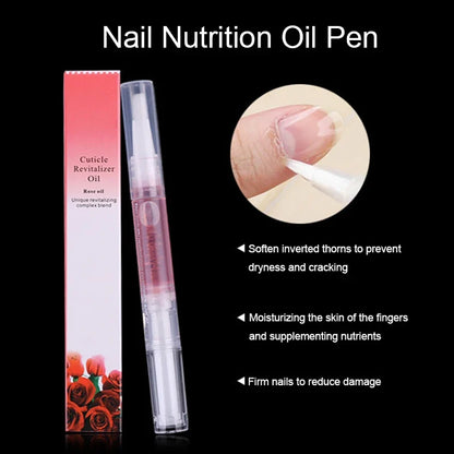 30/15PCS Cuticle Oil Pen Nail Revitalizer Nutrition Oil 15 Smells Nail Treatment Soften Nourish Manicure Nail Care Product Set