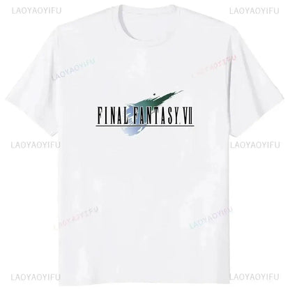 Japan Game Final Fantasy Creative Printed Cloud Strife Tshirt VII Remake Harajuku Anime Man T-shirt Causal Hipster Comfort Tees by Dropshipman