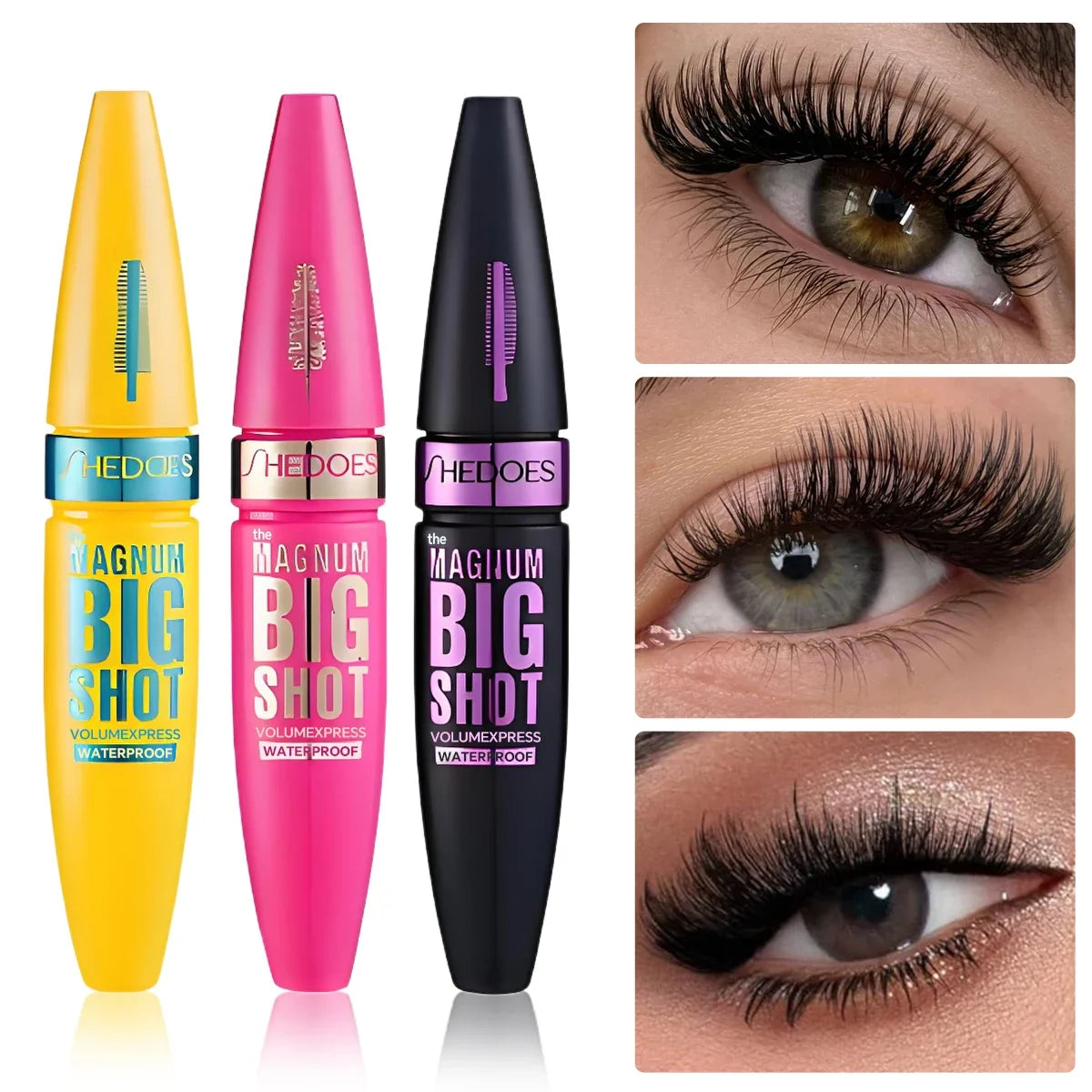 4D Black Mascara - Long-Lasting, Volumizing &amp; Curling for All Skin Types - Perfect Valentine&