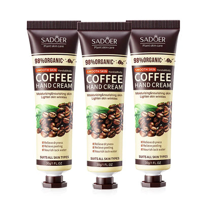 1/2/3/5pcs SADOER Coffee Hand Cream Sets Moisturizing Nourishing Whitening Hydrating Hands Skin Care Products