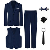 Suits for Boys Kids Wedding Easter Church Tuxedo Teenager School Performance Piano Outfit Set Children Birthday Formal Clothes SHOPEZRA L.L.C.